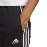 adidas Sportswear ESSENTIALS 3-STRIPES FRENCH TERRY CUFFED PANTS Μαύρο