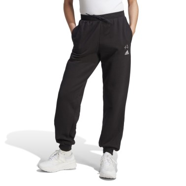 adidas Sportswear SCRIBBLE EMBROIDERY FRENCH TERRY PANTS Μαύρο
