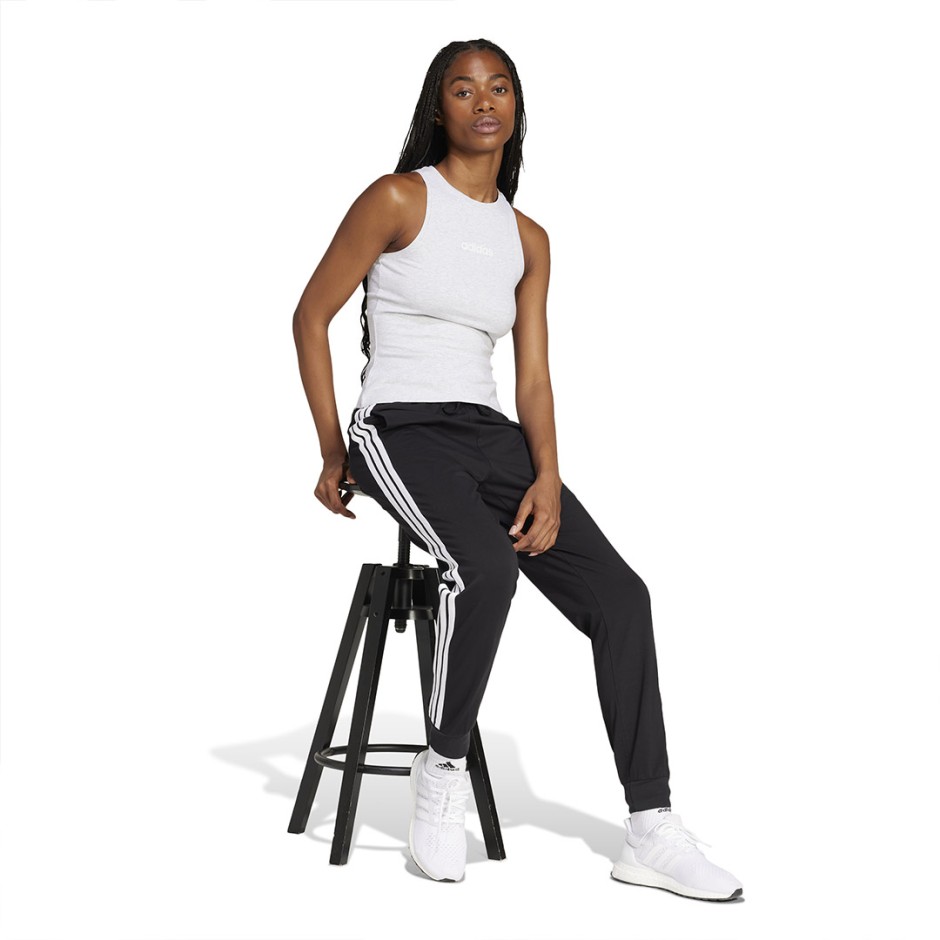 Γυναικεία Φόρμα Μαύρη - adidas Sportswear Essentials 3-Stripes
