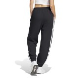 Γυναικεία Φόρμα Μαύρη - adidas Sportswear Essentials 3-Stripes French Terry Cuffed Εικόνα 0