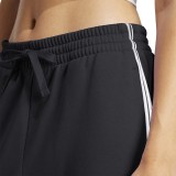 Γυναικεία Φόρμα Μαύρη - adidas Sportswear Essentials 3-Stripes French Terry Cuffed Εικόνα 2