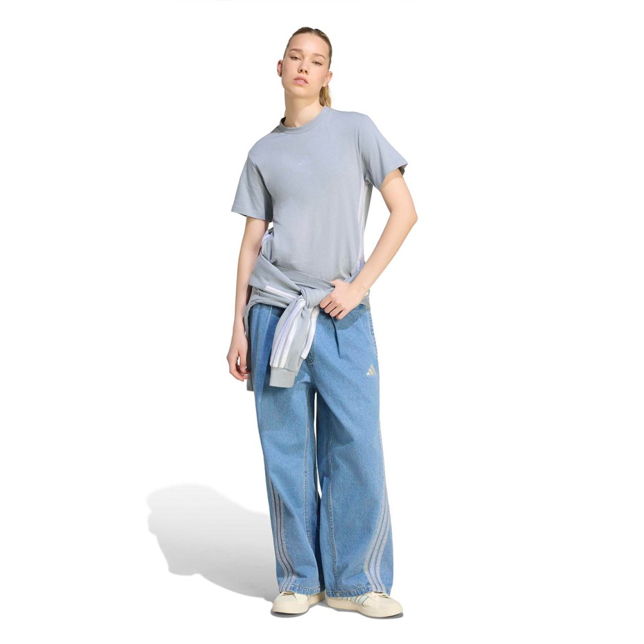 Γυναικείο Τζιν Παντελόνι Μπλε - adidas Sportswear Stadium Washed Denim Loose Fit