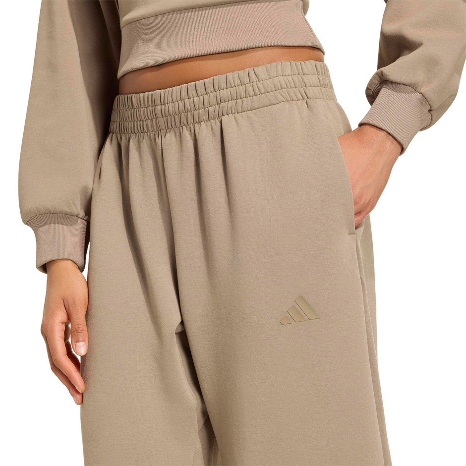 Women's Pants Brown - adidas Sportswear Soft Lux Loose