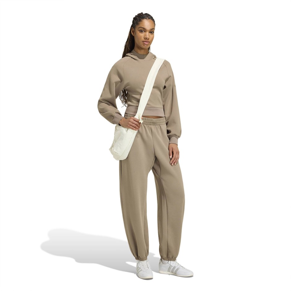 Women's Pants Brown - adidas Sportswear Soft Lux Loose
