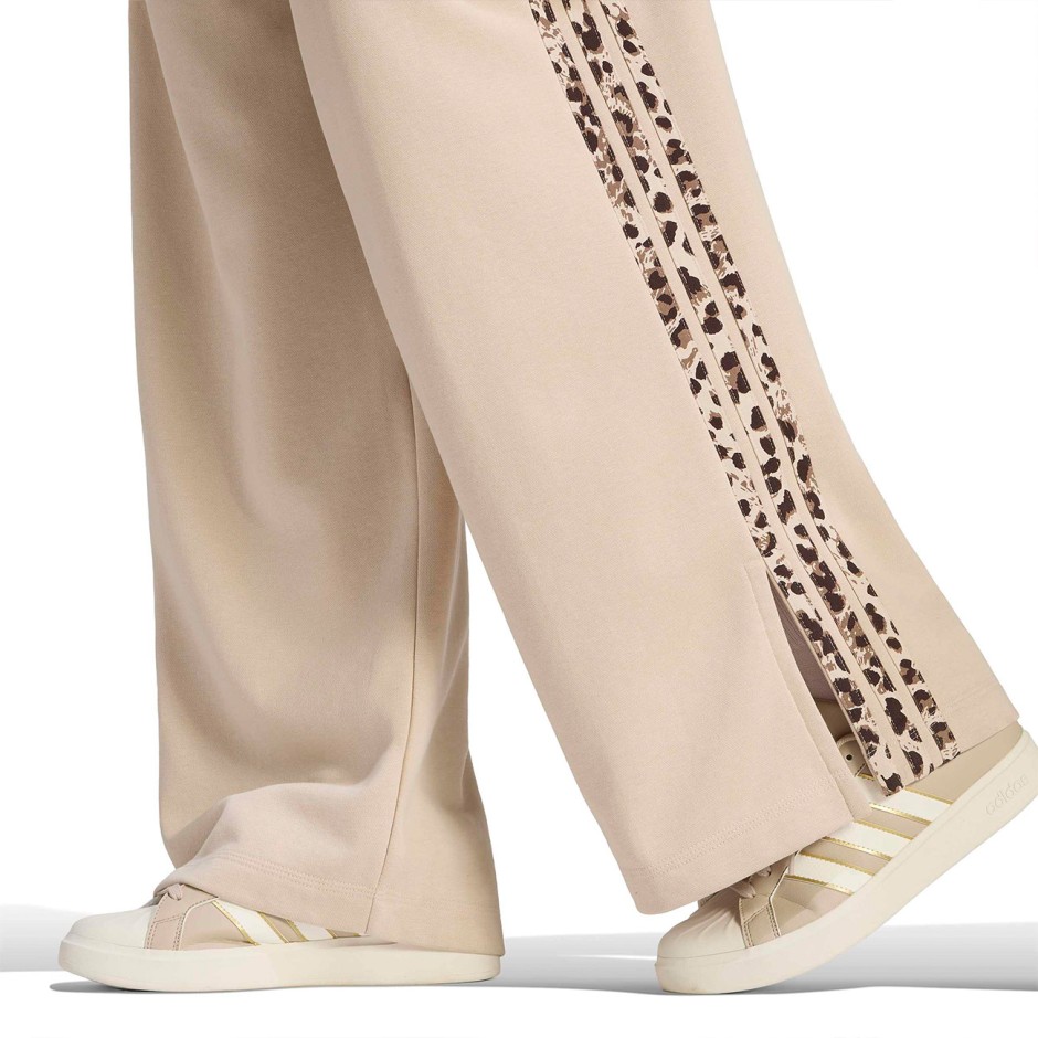 Women's Pants Beige - adidas Sportswear Seasonal Essentials Animal Print 3-Stripes