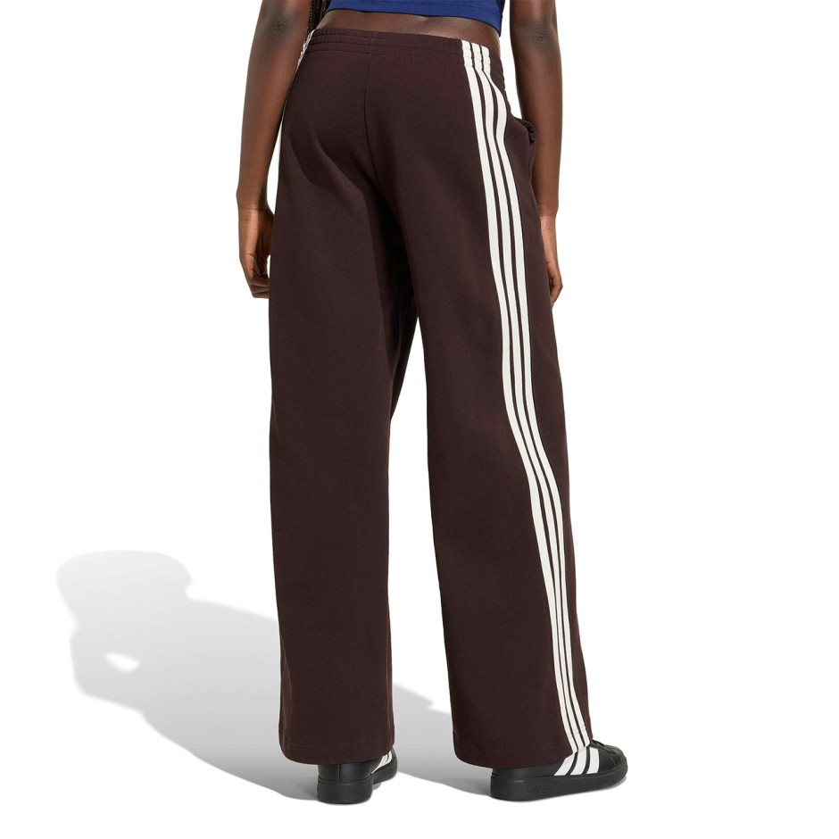 Γυναικεία Φόρμα Καφέ - adidas Sportswear KIT 3-Stripes Wide