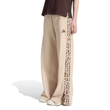 Women's Pants Beige - adidas Sportswear Seasonal Essentials Animal Print 3-Stripes