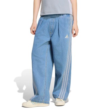 Γυναικείο Τζιν Παντελόνι Μπλε - adidas Sportswear Stadium Washed Denim Loose Fit