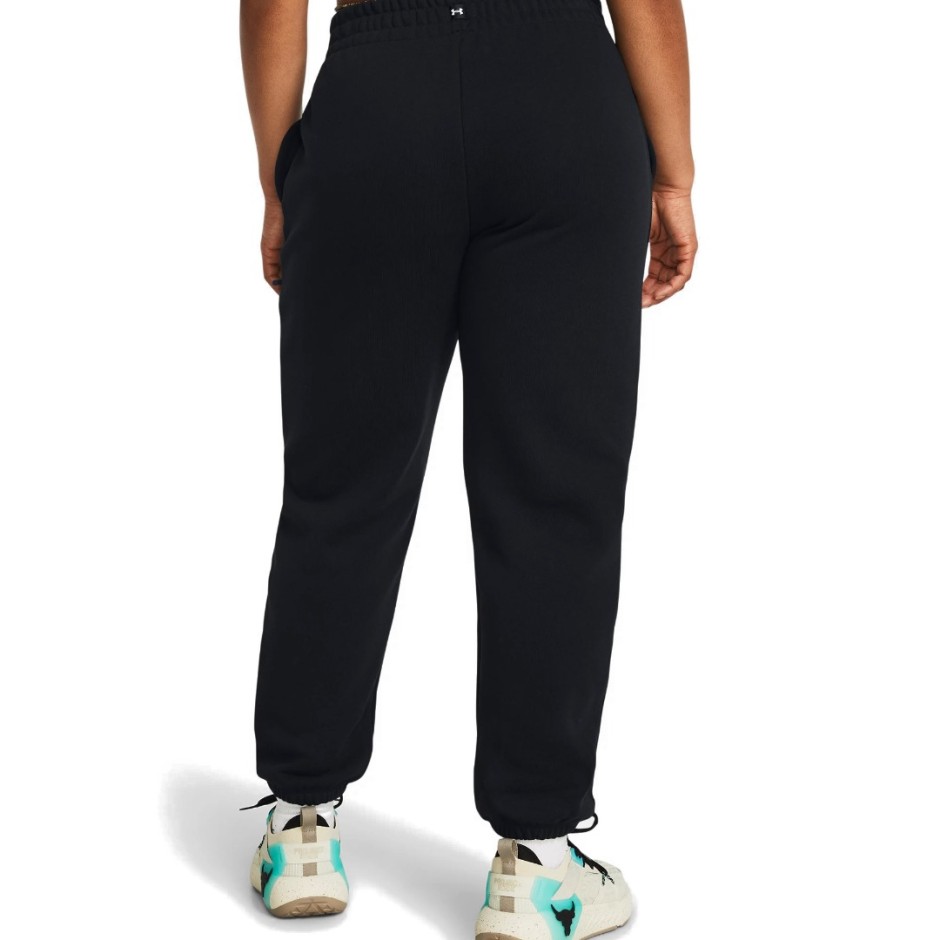 Γυναικείο Παντελόνι Προπόνησης Μαύρο - Under Armour Project Rock Heavyweight Terry