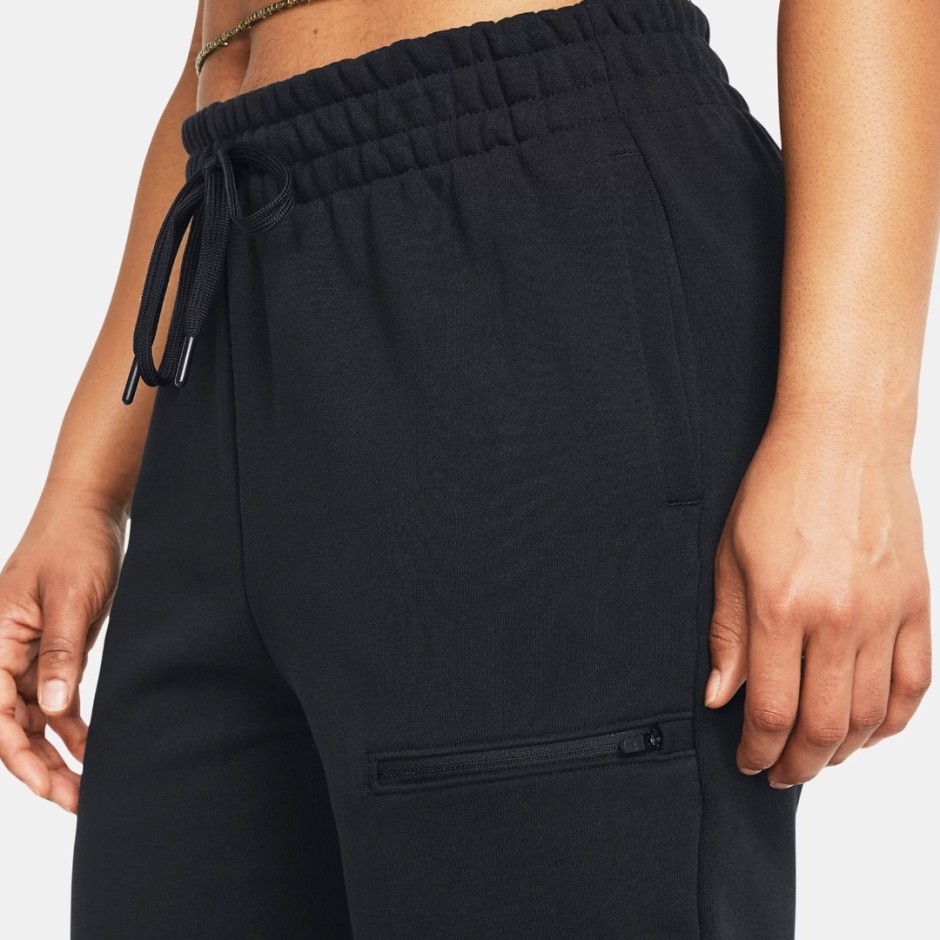 Γυναικείο Παντελόνι Προπόνησης Μαύρο - Under Armour Project Rock Heavyweight Terry