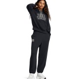 Γυναικεία Φόρμα Μαύρη - Under Armour Icon Heavyweight Terry Oversized Εικόνα 1