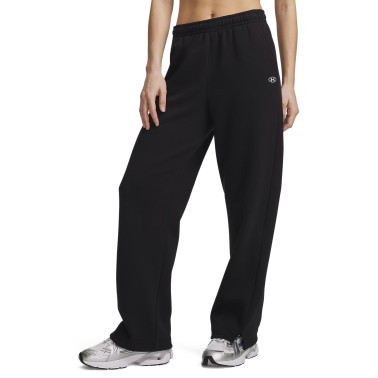 Women's Pants Black - Under Armour Rival Fleece Straight Leg