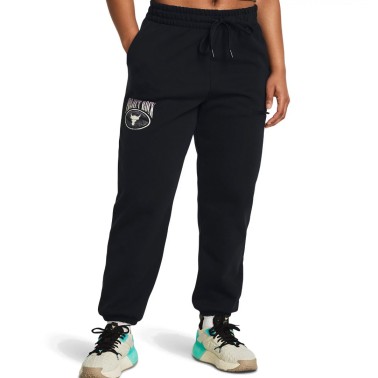 Γυναικείο Παντελόνι Προπόνησης Μαύρο - Under Armour Project Rock Heavyweight Terry