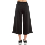 BE:NATION TERRY CROPPED WIDE LEG PANT 02112401-01 Black Image 0