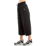 BE:NATION TERRY CROPPED WIDE LEG PANT 02112401-01 Black Image 1