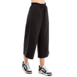 BE:NATION TERRY CROPPED WIDE LEG PANT 02112401-01 Black Image 2