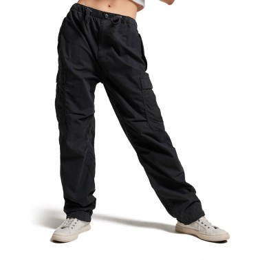 Superdry Parachute Grip Μαύρο - Γυναικείο Παντελόνι