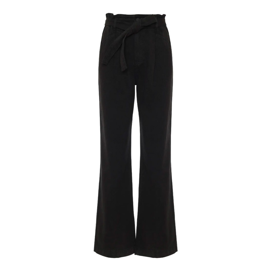 Γυναικείο Παντελόνι Μαύρο - Funky Buddha Garment Dyed