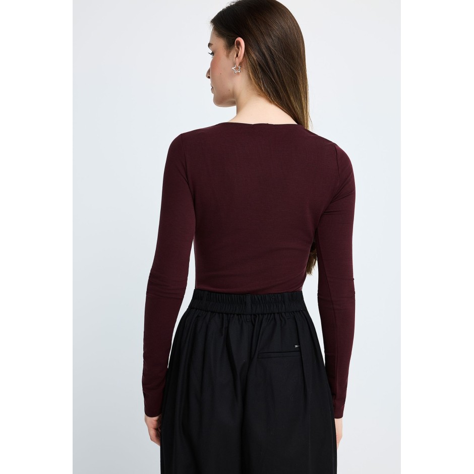 FUNKY BUDDHA  FBL014-108-17-BURGUNDY Μπορντό