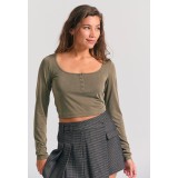 FUNKY BUDDHA FBL012-104-07-DUSTY OLIVE ΛΑΔΙ Εικόνα 