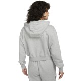 Nike Sportswear Club Fleece Γκρι - Γυναικεία Μπλούζα Φούτερ Με Κουκούλα Εικόνα 0