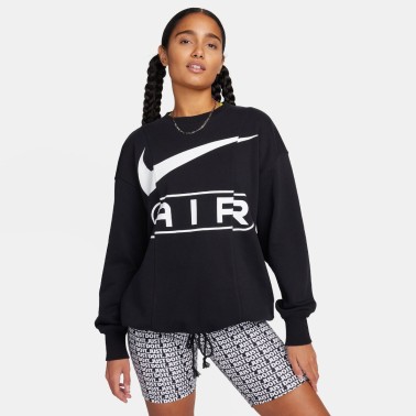 Γυναικεία Μακρυμάνικη Μπλούζα Με Λαιμόκοψη Nike Μαύρη Air 