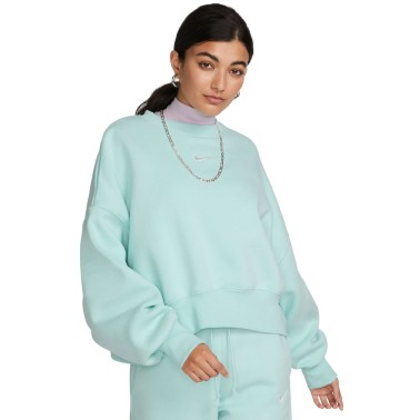Nike Sportswear Phoenix Fleece Οινοπνευματί - Γυναικεία Μακρυμάνικη Μπλούζα 