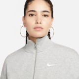NIKE W NSW PHNX FLC QZ CROP DQ5767-063 Grey Image 1