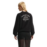 Women's Sweatshirt Black - Nike Studio Fleece Medium Weight 'Graphic Pack' Image 0