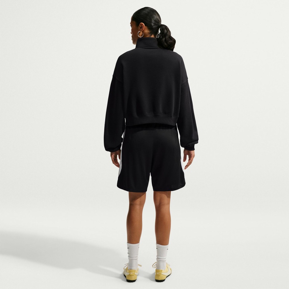 Γυναικεία Μακρυμάνικη Μπλούζα Μαύρη - Nike Studio Fleece Medium Weight
