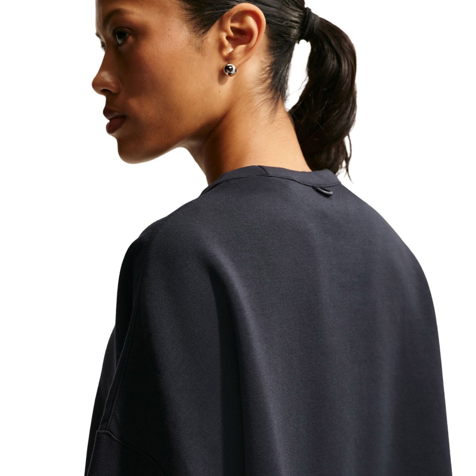 Women's Sweatshirt Black - Nike 24.7 ImpossiblySoft