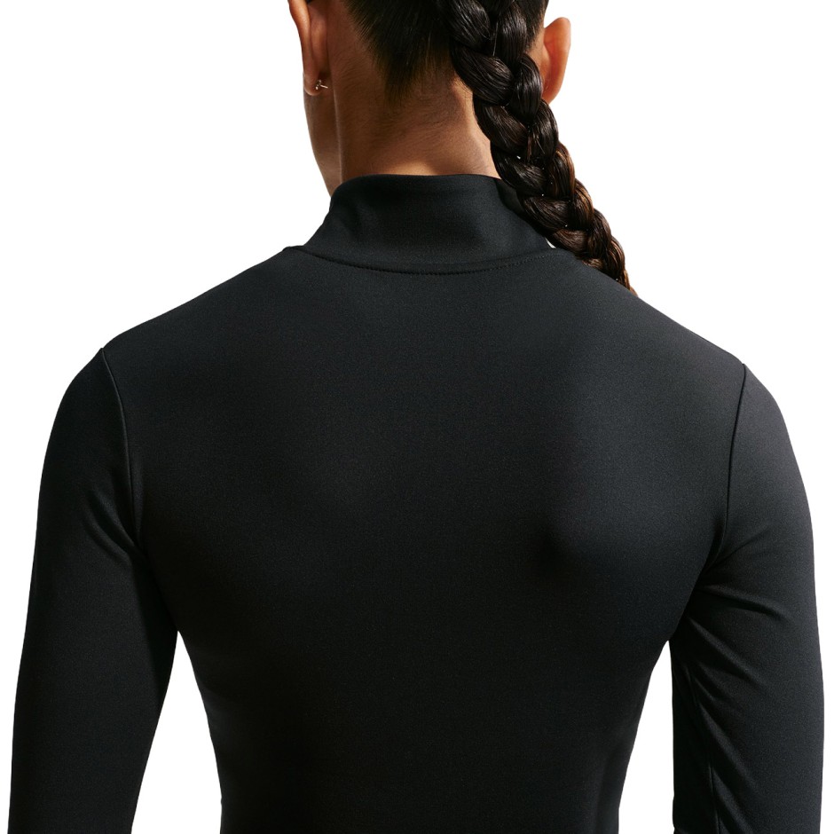 Women's Long-Sleeve Top Black - Nike One Fitted
