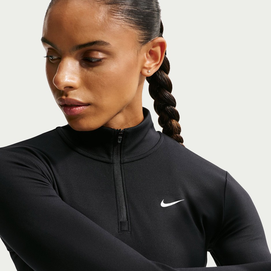 Women's Long-Sleeve Top Black - Nike One Fitted