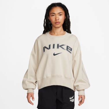 NIKE W NSW PHNX FLC OOS LOGO CREW FV7674-104 Ecru