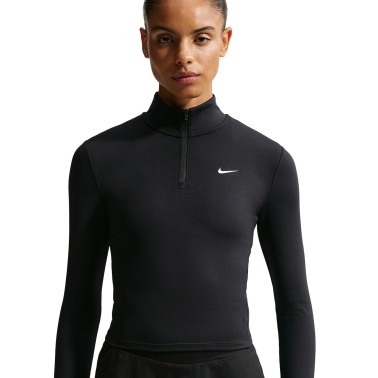 Women's Long-Sleeve Top Black - Nike One Fitted