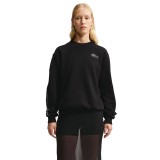 Women's Sweatshirt Black - Nike Studio Fleece Medium Weight 'Graphic Pack' Image 