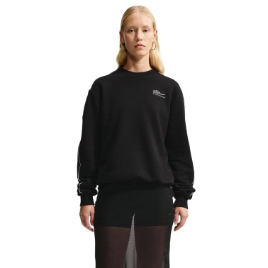 Γυναικεία Μακρυμάνικη Μπλούζα Μαύρη - Nike Studio Fleece Medium Weight 'Graphic Pack'