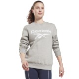 Γυναικεία Μακρυμάνικη Μπλούζα Reebok Sport RI BL FLEECE CREW Γκρί GS9377  Εικόνα 