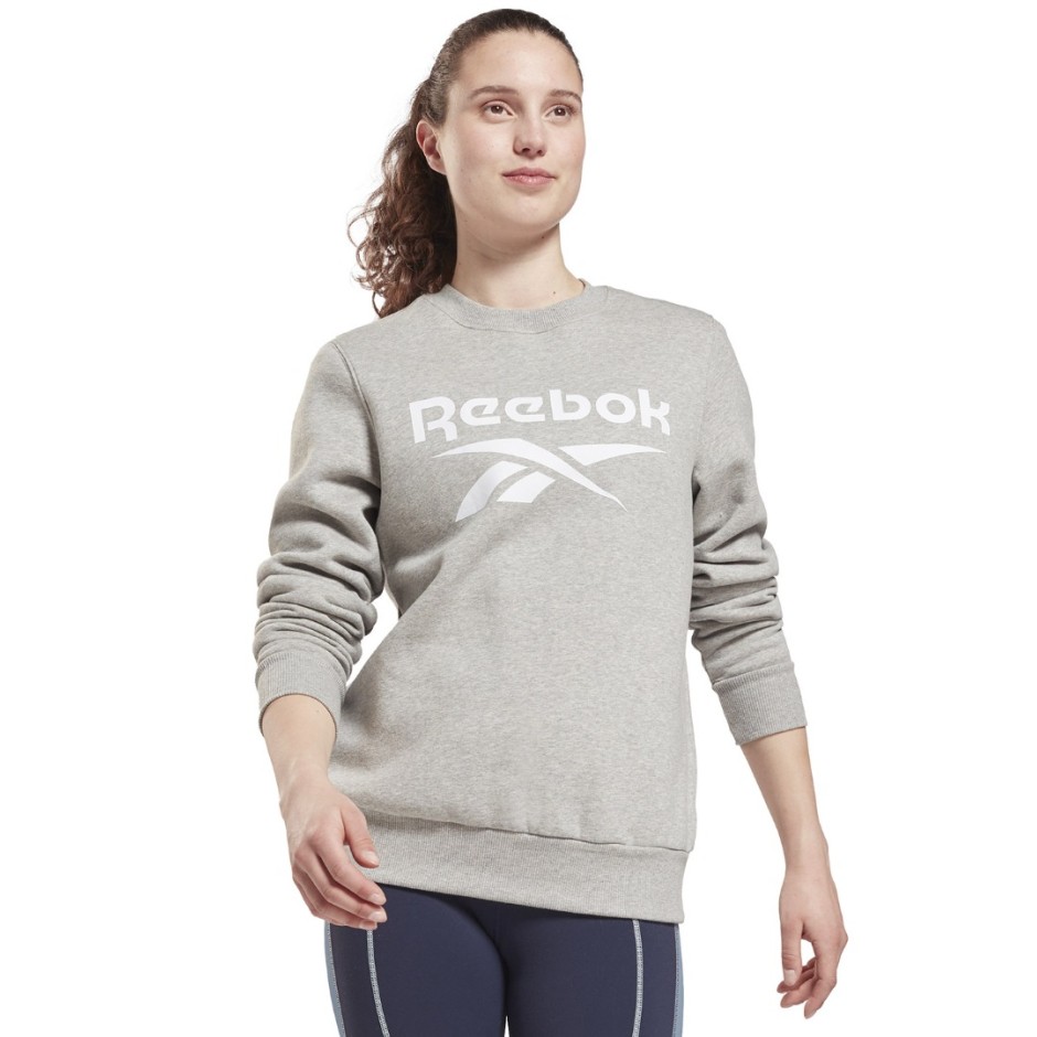 Γυναικεία Μακρυμάνικη Μπλούζα Reebok Sport RI BL FLEECE CREW Γκρί GS9377 