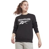 Γυναικεία Μακρυμάνικη Μπλούζα Reebok Sport RI BL FLEECE CREW Μαύρο GS9378  Εικόνα 