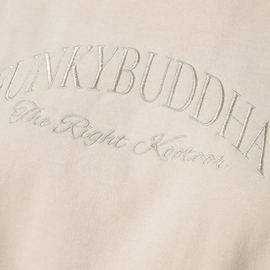 Women's Sweatshirt Beige - Funky Buddha 