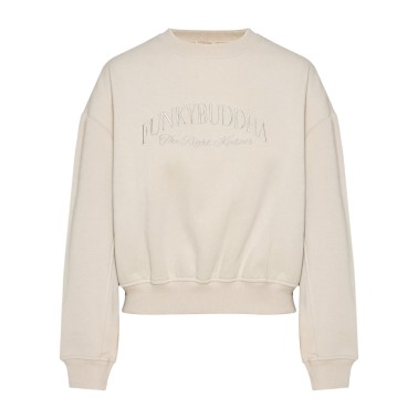 Women's Sweatshirt Beige - Funky Buddha 
