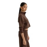 Women's Long-Sleeve Top Brown - Bodytalk  Image 3