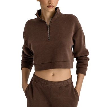 Women's Long-Sleeve Top Brown - Bodytalk 