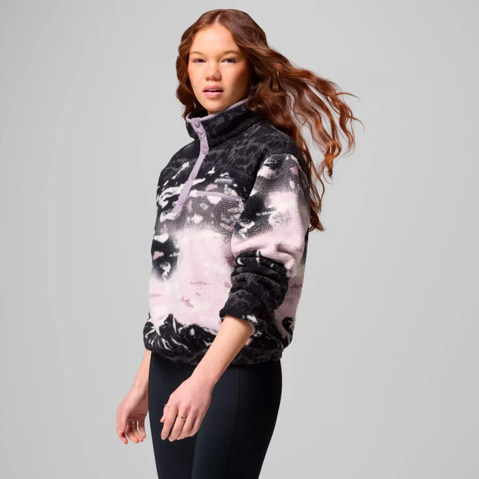 COLUMBIA HELVETIA II PRINTED CROPPED HALF SNAP 2098501-554 Purple