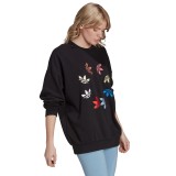 adidas Originals ADICOLOR SHATTERED TREFOIL WHEEL SWEATSHIRTH 36845 Black Image 1