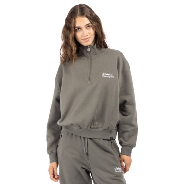 Γυναικεία Μακρυμάνικη Μπλούζα Γκρι - District75