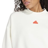 adidas Sportswear Future Icons 3-Stripes Εκρού - Γυναικεία Μακρυμάνικη Μπλούζα Με Λαιμόκοψη Εικόνα 1