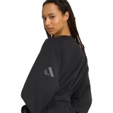Γυναικεία Μακρυμάνικη Μπλούζα Μαύρη - adidas Sportswear Soft Lux Loose Εικόνα 2