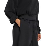 Γυναικεία Μακρυμάνικη Μπλούζα Μαύρη - adidas Sportswear Soft Lux Loose Εικόνα 3